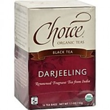 Choice Organic Teas Darjeeling Tea - 16 Tea Bags - Case of 6