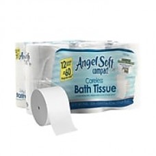 Angel Soft Professional Series® Compact® Premium Coreless 2-Ply Toilet Paper by GP PRO,750 Sheets/Roll,12 Rolls(1937300)