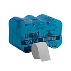 Compact® Coreless 1-Ply Recycled Toilet Paper by GP PRO, 3000 Sheets/Roll, 18 Rolls (19374)