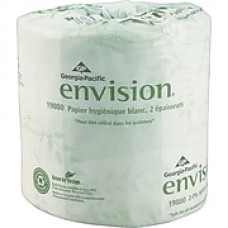 Envision®, White 2-Ply Embossed Bathroom Tissue, 550 Sheets/Roll, 80 Rolls/Case (298801/01)