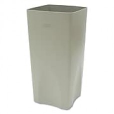 Rubbermaid Commercial Plaza Waste Container Rigid Liner Square Plastic Beige