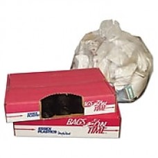 FlexSol High Density Coreless Can Liners Trash Bags, 0.24 mil Thickness, Clear, 15 gal, 1000/Carton (ESS BR2433L)