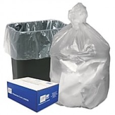 Ultra Plus® Can Liners Trash Bags, 8 microns Thickness, Natural, 16 gal, 1000/Carton (WHD3308)