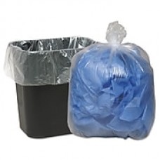 Classic Clear Linear Low-Density Can Liners Trash Bags, 0.6 mil Thickness, Clear, 10 gal, 500/Carton (WEBBC24)