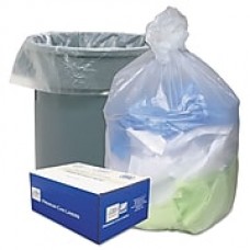 Ultra Plus® Can Liners Trash Bags, 14 microns Thickness, Natural, 60 gal, 200/Carton (WHD6014)