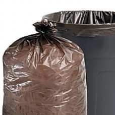 Stout® Recycled Plastic Trash Bags Trash Bags, 1 mil Thickness, Brown;Black, 250/Carton (T2424B10)