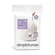 simplehuman Code B Custom Fit Trash Can Liner, (360 Count), 6 Liter / 1.6 Gallon