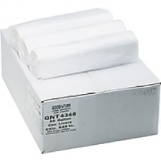 Webster Industries® Good’nTuff® Economy High Density Can Liners,  56 Gallons, 14 Microns, Natural, 43" x 46", 200/Ct