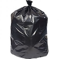 Brighton Professional, Trash Bags, 50-56 Gallon, 43x47, Reprocessed Resin, 1.8 Mil, Black, 100 CT