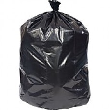 Brighton Professional, Trash Bags, 40-45 Gallon, 40x46, Reprocessed Resin, 1.8 Mil, Black, 100 CT