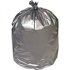 Brighton Professional, Trash Bags, 40-45 Gallon, 39x47, Low Density, 1.7 Mil, Silver, 50 CT