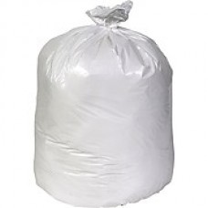 Brighton Professional, Trash Bags, 40-45 Gallon, 40x46, Low Density, 0.74 Mil, White, 100 CT