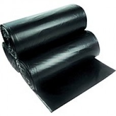 Brighton Professional, Trash Bags, 12-16 Gallon, 24x33, High Density, 8 Mic, Black, 1000 CT, 20 rolls of 50 bags per roll