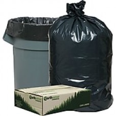 Webster® Earthsense® Commercial Recycled Trash Bags, Black, 31-33 Gallon, 100 Bags/Box