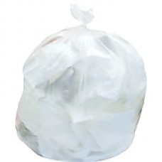 Brighton Professional, Trash Bags, 8-10 Gallon, 24x24, High Density, 8 Mic, Natural, 1000 CT, 20 rolls of 50 bags per roll