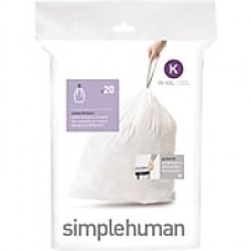 simplehuman Code K Custom Fit Trash Can Liner, (240 Count), 35-45 Liter / 9-12 Gallon