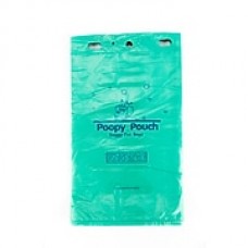 Poopy Pouch .75 Gallon Plastic Pet Waste Header Bags Green, 12 Packs/Case (PP-H-200)