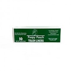 Poopy Pouch Super Heavy 13 gal. Trash Bags, Black, 50 Bags/Box (PP-13-Gal)